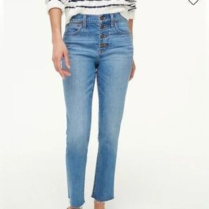 High-Rise Button-Fly Women’s Jeans - Light Blue